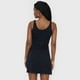 thumbnail image 2 of Vestido Mujer Corto Pabilo Ancho Negro Flores Corona, 2 of 5