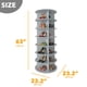 thumbnail image 5 of Estante para zapatos SpaceAid, 7 niveles, giratorio, gris, 63 cm, 5 of 7