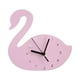 thumbnail image 1 of Reloj De Pared Con Diseño De Cisne, Reloj Decorativo Con Animales Silenciosos Para Habitación De Niños, Dormitorio, Rosa, 1 of 3