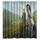 thumbnail image 1 of Cortina de ducha Outlander, juego de cortinas de baño con ganchos, tamaño 66 x 72 pulgadas, 1 of 3