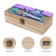thumbnail image 3 of Battle Kitty Caja Organizadora de Madera Rústica - Caja Decorativa Multifuncional para Escritorio, Hogar, Oficina, Joyas y Manualidades, 3 of 6