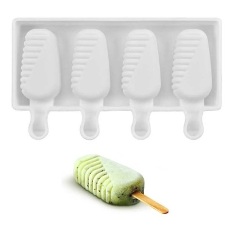Genérico - Moldes De Silicona Para Helados Molde Paletas Helado Mini