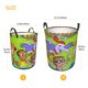 thumbnail image 5 of Cyberchase Cesta de lavandería de gran capacidad redonda con asa, bolsa para ropa sucia plegable, almacenamiento para dormitorio, baño y lavadero 44x35 cm, 5 of 6