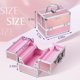 thumbnail image 5 of Estuche de maquillaje FRENESSA de 4 niveles con forro rosa con cierre, 5 of 7