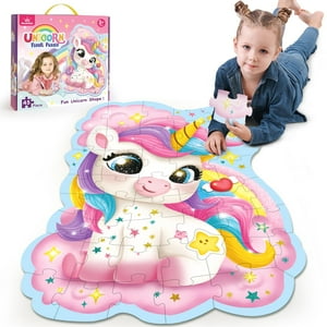 Puzzle Wookidel Unicorn Floor, 45 Piezas, Para Niños De 3 A 5 Años
