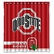 thumbnail image 1 of Cortina de ducha de los Ohio State Buckeyes, juego de cortina de baño con ganchos, tamaño 66 x 72 pulgadas, 1 of 3