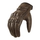 thumbnail image 1 of Guante Cuero Natural Moto, Vintage, Perforado, Café Oscuro. RESPEKT, 1 of 3