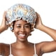 thumbnail image 1 of Hair Bonnet Bounce Curl reversible de satén con banda ajustable, 1 of 9
