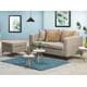 thumbnail image 1 of Sofá Clio 2C + 1 Pouf-Met Tela Beige, 1 of 7