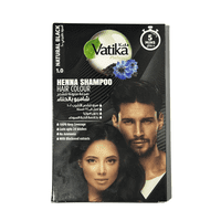 Vatika Naturals - Vatika Henna Colour Shampoo Black 20 Ml X Sachets