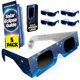 thumbnail image 1 of Anteojos de Sol Medical King para Eclipse Solar - Pack de 5, Certificados CE/ISO, 1 of 8