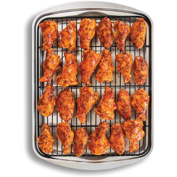 Nordic Ware Oven Crisp Baking Tray 2 piezas con bandeja y rejilla