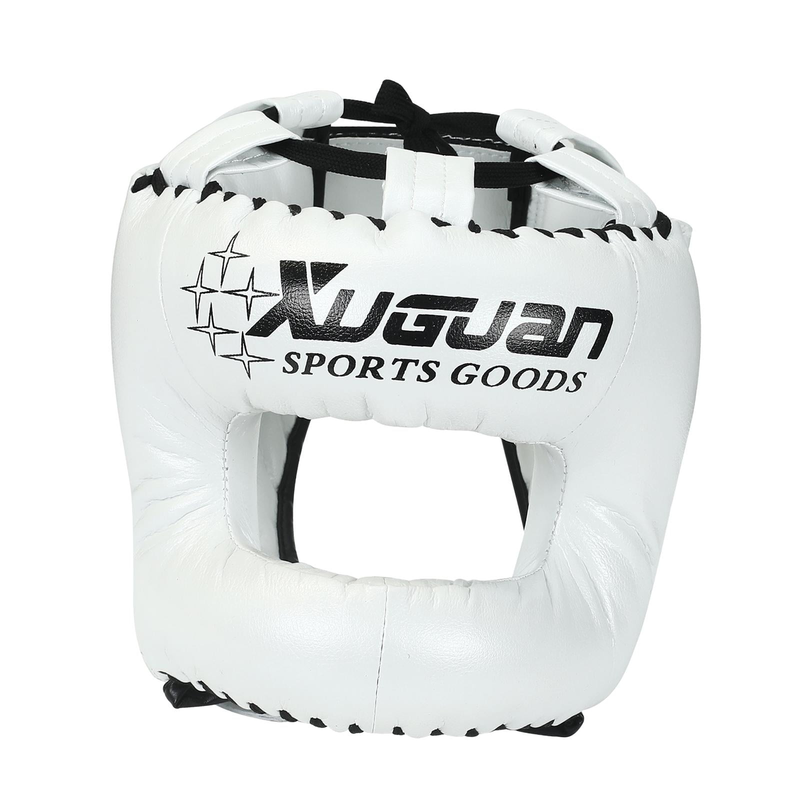 Magideal - Casco De Boxeo, Casco Deportivo Para Niños Adultos, Casco De Kickboxing Transpirable, Protector Facial De Protección Para La Cabeza Para Entrenamiento Blanco