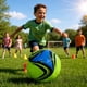 thumbnail image 3 of Pelota de Fútbol PWRFitness N°5 Verde Azul Negro, 3 of 3