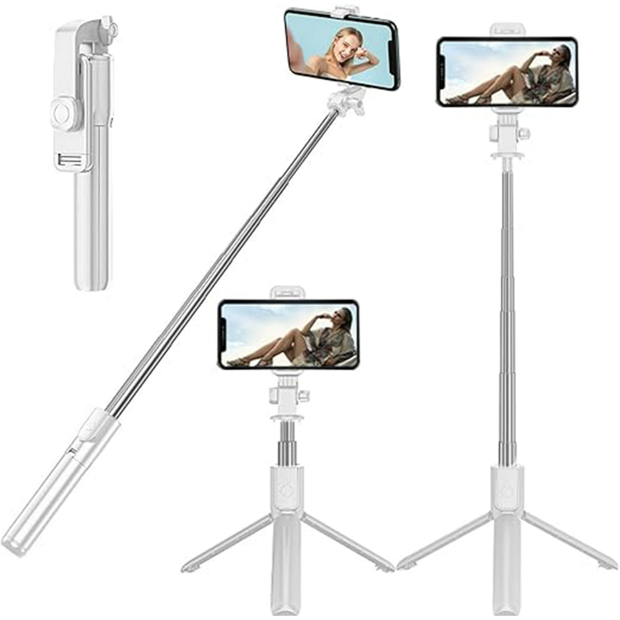 Veatool - 3 En 1 Palo Selfie Trípode, 70cm Selfie Stick Bluetooth Con Control Remoto, 360°rotación Extensible Y Portátil, Para Celulares Para La Mayoría De Los De, Selfie Foto Y Video