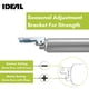 thumbnail image 4 of Cierrapuertas neumático Ideal Security de 23 cm, color plata, 4 of 7
