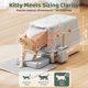 thumbnail image 4 of Caja de arena KittyLetto XL de acero inoxidable gris, 4 of 8