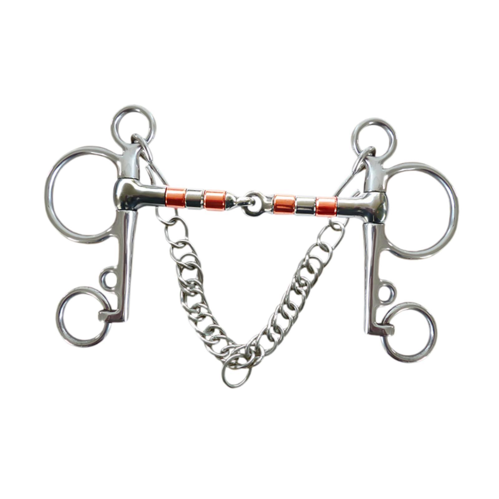Magideal - Bocado Para Caballo Bocado Para Boca De Caballo Multiusos Con Ganchos Bocado De Mejilla Completa A Prueba De Óxido Bocado De Boca De Caballo Bocado De 135 Mm