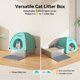 thumbnail image 5 of Caja de arena para gatos Meowant de acero inoxidable con tapa extra grande, 5 of 8