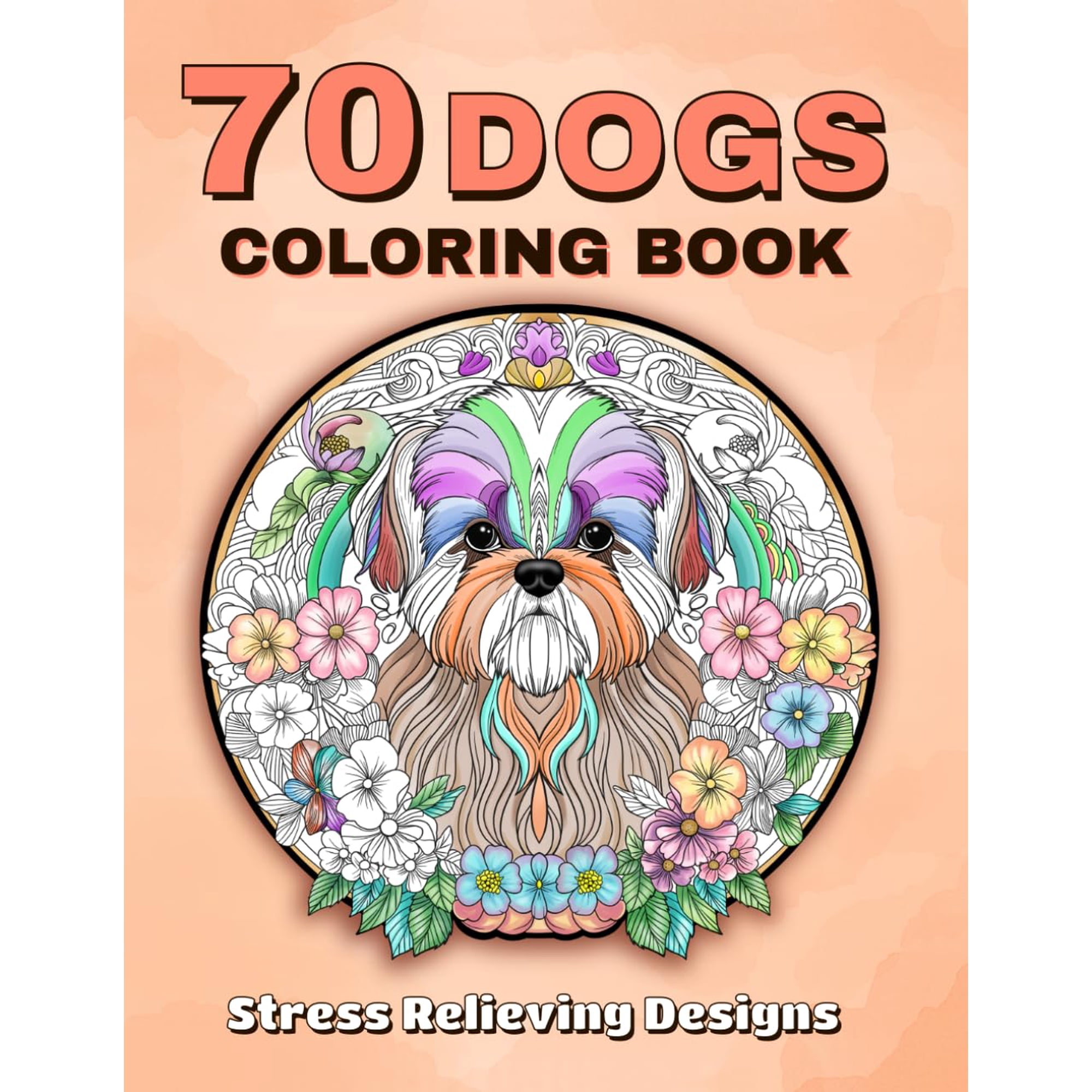 Independently Published - Libro Para Colorear De 70 Razas De Perros Famosos Para Aliviar El Estrés