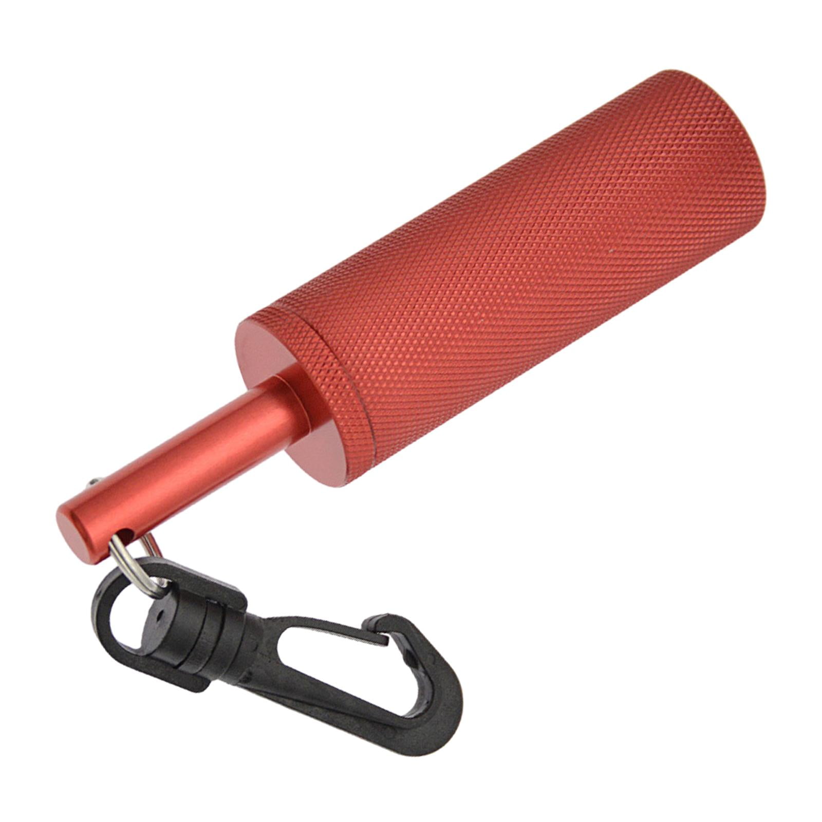 Magideal - Sonajero De Buceo Con Clip, Puntero De Buceo, Antideslizante, Campana De Buceo, Varilla De Punto, Aleación De Aluminio, Anillo Agitador Para Buceo Rojo