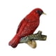 thumbnail image 1 of Colgador De Pájaros En Una Rama, Gorro De Ducha Colgante, Auriculares, Gancho De Pared De Resina, Rojo, 12x3,5x9,5 Cm, 1 of 3