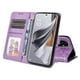 thumbnail image 5 of Funda tipo cartera FOXDOCK para OPPO Reno 10 5G , diseño girasol en relieve, cuero PU, cierre magnético, soporte y tarjetero, 5 of 5