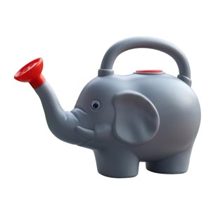 Ioensy - Regadera Con Forma De Animal, Caño Largo, Bonita, Para Plantas De Interior Y Exterior, Para Patio, Color Gris, 1600 Ml