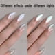 thumbnail image 2 of Aurora Holographic Nail Polish Pigment - Pearl White Rubbing On Glitter Dust Chrome for Stunning Nail Art Decoration, 2 of 2
