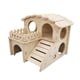 thumbnail image 4 of Casa De Madera Para Hámster, Cabaña, Jaula Divertida, Accesorios Para Lemmings, Ratón Pequeño Para Mascotas, 14cm X 13cm X 12,5 Cm, 4 of 5