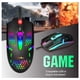 thumbnail image 4 of Mouse Gamer Usb Optico Alambrico Retro Iluminado negro, 4 of 5
