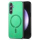 thumbnail image 1 of Magnetic Slim Case for Samsung Galaxy S23 FE with Camera Guard & Anti-Scratch Back Green, 1 of 6