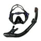thumbnail image 5 of Máscara Snorkel Set Máscara De Buceo Gafas De Natación Buceador Entrenamiento Buceo Negro Azul, 5 of 5