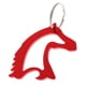 thumbnail image 2 of aluminio caballo cabeza simple abrebotellas llavero llavero bolsa colgante rojo, 2 of 3