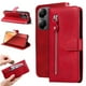 thumbnail image 3 of Funda con Cremallera para Xiaomi Poco M6 Pro 4G, Carcasa Cartera de Cuero PU con Soporte y Tarjetero, 3 of 6