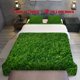 thumbnail image 1 of 3pcs Green Grass Lush and Vibrant Themed Printed Bedding Set Soft Duvet Cover with Two Pillowcases, 1 of 5
