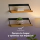 thumbnail image 5 of Pack 2 Repisas Madera Y Hierro 60x20 Cm De Pared, 5 of 9