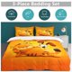 thumbnail image 5 of x375 Garfield Bed Duvet Cover Microfiber Bedding Sets 3D Printed Lightweight 3 Piece Comforter Sets, 1 Duvet Cover And 2 Pillow Shams for Kids Boys Girls 90"x90" jn375, 5 of 5