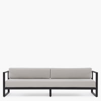 Form Design - Sofá 3C Montego Ole Negro/Beige