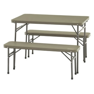 Coleman - Juego De Mesa Y Banco Plegable Camping 102 Cm