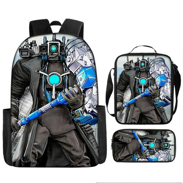 Skibidi Toilet Titan Speakerman children's backpack boy School Bag For Teenage kids Backpack Anime Travel Backpack Pencil bag