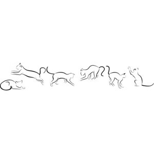 Rienda Libre Graphics - Decomural Cats Border House Cats Ws-17640