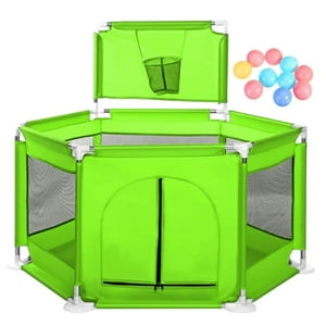 Genérico - Corral Verde Con Aro De Basquet