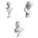 thumbnail image 1 of 3 Piezas Mitología Griega Estatuilla Estatua Arte Retro Escultura De Resina, 1 of 2