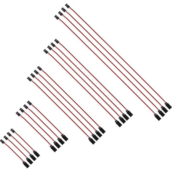TecUnite Cables de Extensión para Servo de 3 Pines, 20 Unidades
