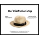 thumbnail image 5 of Sombrero tipo fedora y bucket Genoa de paja beige con protección solar UPF 50+, 5 of 7