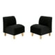 thumbnail image 1 of Set Poltrona Soft 1C Felpa 05 Negro, 1 of 5