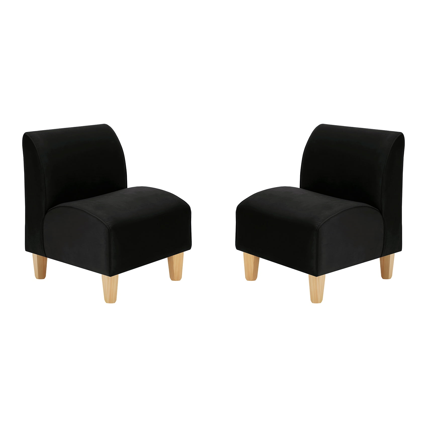 Bodevir - Set Poltrona Soft 1c Felpa 05 Negro