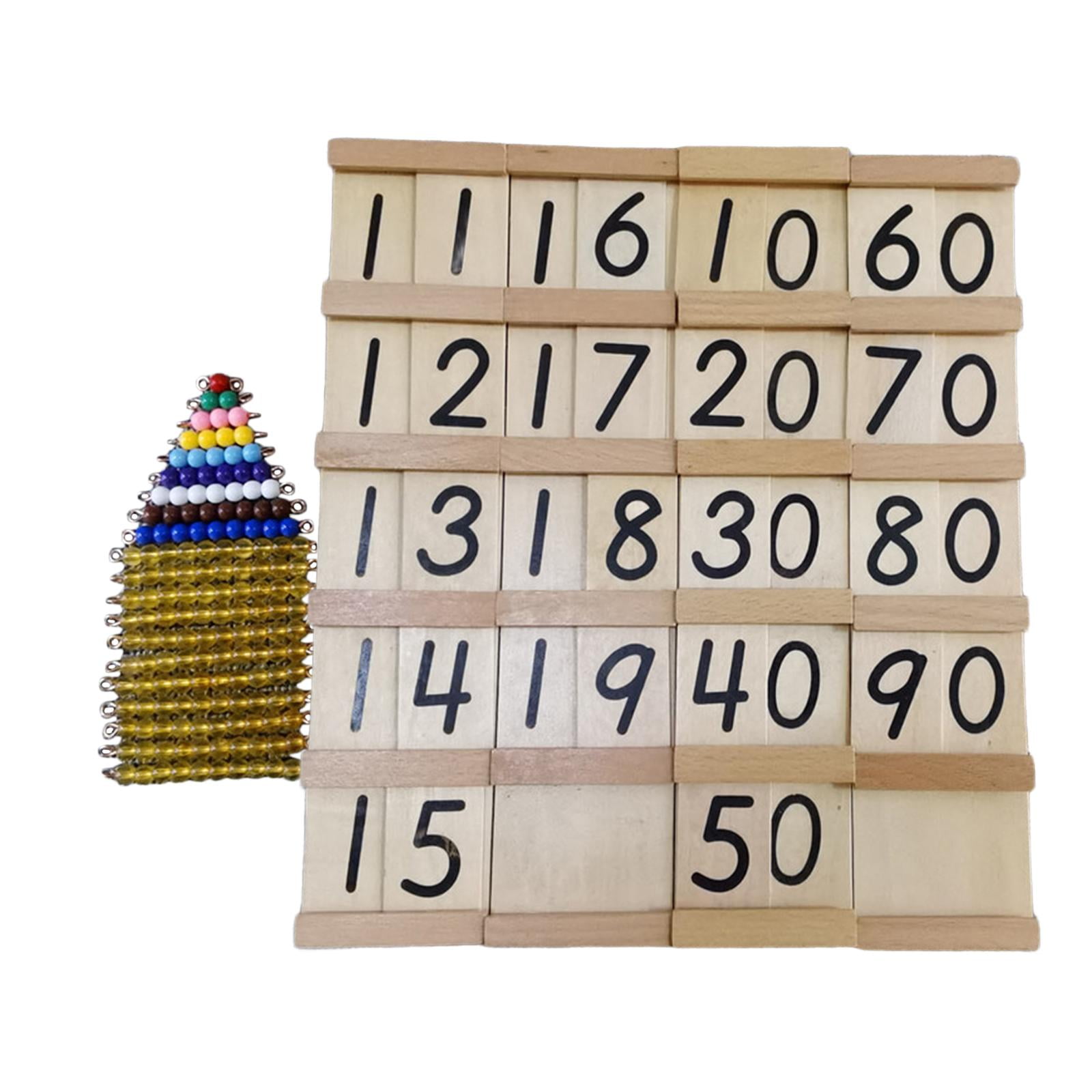 Magideal - Juguete Matemático Montessori, Material Didáctico, Jardín De Infantes, Aprendizaje De Números, Juguete Para Contar Matemáticas Para Niños De 4, 5, 6,