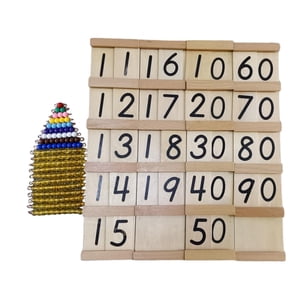 Magideal - Juguete Matemático Montessori, Material Didáctico, Jardín De Infantes, Aprendizaje De Números, Juguete Para Contar Matemáticas Para Niños De 4, 5, 6,